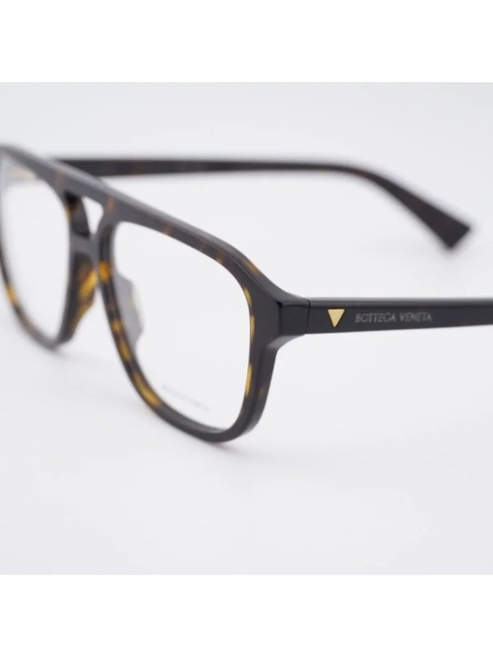 Bottega Veneta BV1294O 002 Eyeglasses Dark Havana 56mm Aviator Frame